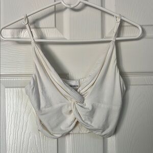 Superdown White Crop Top